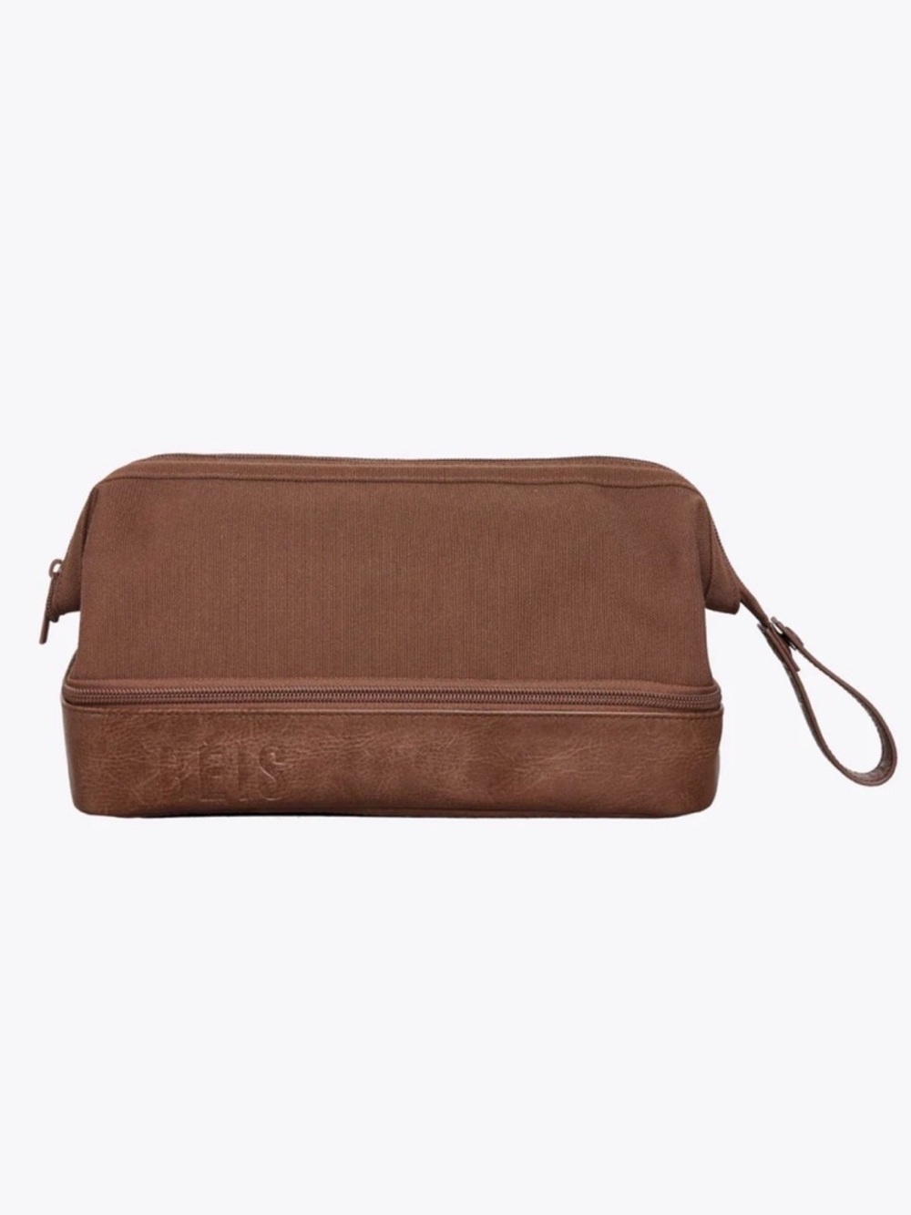 BEIS Brown Dopp Kit Travel Toiletry Bag - Picture 3 of 12
